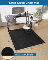 Tapis de chaise de bureau pour sols en bois dur