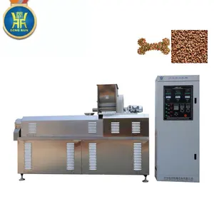 automatic manufacturing machine to make dog food twin screw extruder production machinery for dried pet kibble dog and cat feed