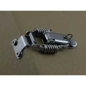Xinjieliang Right Angle 304 Stainless Steel Double Spring Hook <b>Lock</b> 59mm For Wooden <b>Box</b> Mechanical Electrical <b>Box</b> Accessories - Product Image 3