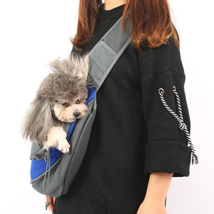 Tas Selempang Hewan Peliharaan, Carrier Kucing Anjing, Tas Travel Portable Berbahan Mesh Bernapas, Tas Selempang Dada, Carrier Hewan Peliharaan Kecil, Ransel - Product Image 2