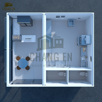 Maisons conteneurs JHCE3 en kit, style industriel/contemporain, prêtes à l'emploi pour écoles, villas, maisons, cafés et commerces alimentaires