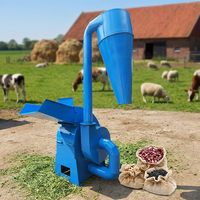 SUNSHINE Nouvelle machine à broyer les aliments pour animaux domestiques et agricoles avec broyeur à rouleaux, haute productivité, capacité de 500 kg/h