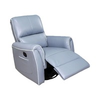Komfortabler Zero-Gravity-Liegesessel mit Aufstehhilfe, Heimkino-Sessel, Elektrischer Leder-Relaxsessel mit Massagefunktion