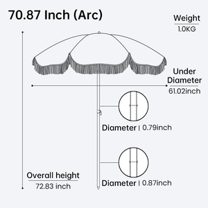 <strong>Large</strong> Outdoor <strong>Parasol</strong> with Tassel Garden Courtyard Beach Stall Special Sun <strong>Umbrella</strong> for Advertising - Product Image 4