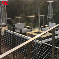 Câble de construction en acier inoxydable T316 de qualité supérieure, 7x7 brins, 1/8 po, pour garde-corps de terrasse, résistance à la rupture de 1800 lb