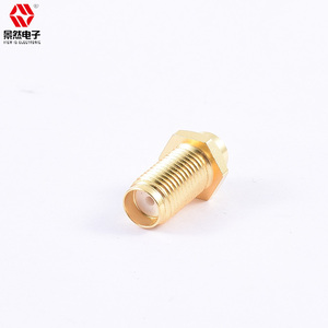 Nhà máy trực tiếp hoàn thành SMA-KYB3 nữ vách ngăn kết nối rg402 Cáp 6GHz thấp VSWR SMA Jack đồng trục kết nối cho RF - Product Image 3