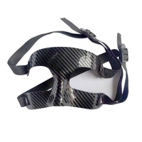 Masque d'Halloween cool, demi-masque, pour festivals, cosplay, soirées masquées, carnaval, cadeaux, noir, réglable