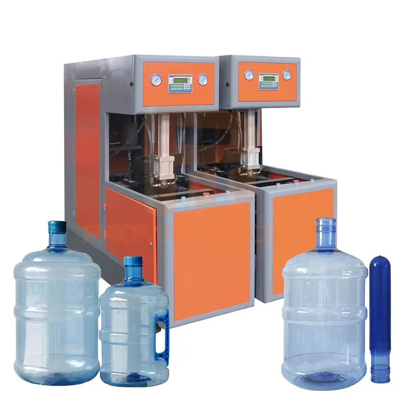 زجاجة مياه بلاستيكية أتوماتيكية سعة 3 جالون و 5 جالون و 20ltr, خزان مياه من البلاستيك ، ماكينة قولبة النفخ