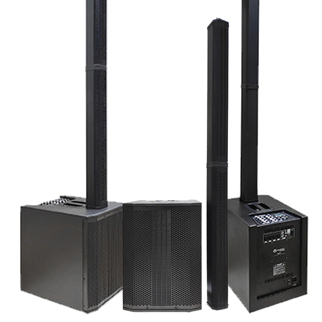 Accuracy Pro Audio AC39 Wooden Professional Audio Active Column Speaker PA System Column Speaker