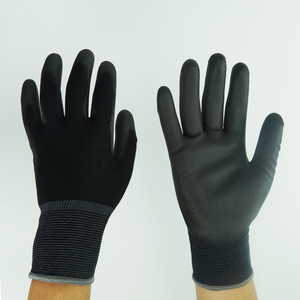 Guantes de PU Negros, Traje de Trabajo Electrónico Mecánico, Guantes de Seguridad de PU - Product Image 4