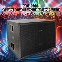 Altavoz Subwoofer Profesional de Alta Potencia de 2x18 Pulgadas, Equipo de Sonido, Subwoofer Doble de 18 Pulgadas, Altavoces Activos