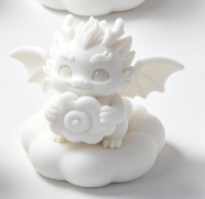 Mascotte du Nouvel An chinois, figurine de dragon nuageux porte-bonheur, service d'impression 3D personnalisé