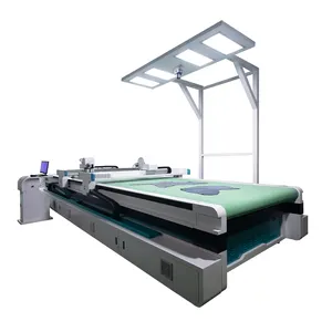 automatic CNC recognition dermal dark scar cutting with fur cowhide leather machine