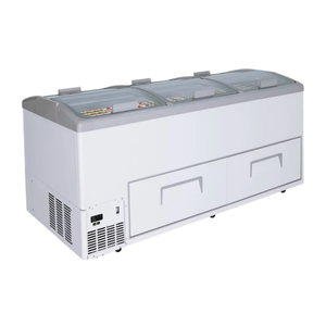 Kenkuhl -25 ℃   Congélateur coffre à refroidissement profond, double face, avec dessus en verre coulissant et <span class=keywords><strong>tiroir</strong></span> de présentation pour supermarché - Product Image 3