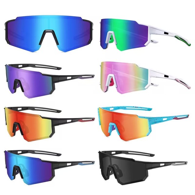 2025 Trendying High Quality Sport Sunglasses Unisex Custom Logo Polarized Gafas De Sol Fashion PC Frame Cycling Sunglasses