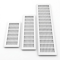 Grille de ventilation en aluminium sur mesure, grille d'aération en aluminium pour armoire en acier, grille de ventilation en maille de style persienne en aluminium