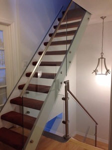 DF verre <span class=keywords><strong>escalier</strong></span> barrière polonais acier inoxydable U canal balcon verre entretoise garde-corps garde-corps balustrades - Product Image 6