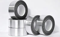 Ruban adhésif en aluminium pour CVC avec colle à solvant et papier de protection, pour l'étanchéité des réfrigérateurs et des conduites industrielles