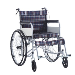 Fauteuil roulant manuel pliable léger de 24 pouces pour personnes âgées et handicapées, aide à la mobilité - Product Image 4