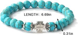 Nhà Máy Giá Thấp Màu Ngọc Lam Đính Cườm Vòng Đeo Tay Bohemian Ma Quỷ Mắt Quyến Rũ Mùa Hè Bãi Biển Rùa Bướm Rùa Owl Mặt Dây Chuyền Bangle - Product Image 4