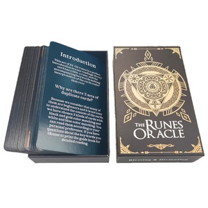 Cartes <span class=keywords><strong>Oracle</strong></span> <span class=keywords><strong>Runes</strong></span> Tarot, Édition Bicolore 48 Cartes - Product Image 5