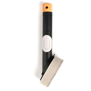 Eco Friendly Kitchen Dish Brush Soap Dispensing Scrub Brush <strong>Sponge</strong> with Wooden <strong>Handle</strong> - Product Image 4