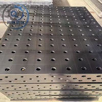 Plateforme de soudage 3D flexible en fonte de haute précision, table d'assemblage détachable pour le soudage et l'assemblage de métaux en atelier