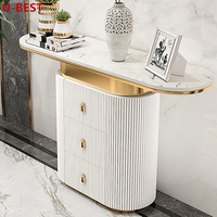 Console de style designer U-Best, table de luxe minimaliste, meuble d'entrée pour salon, couloir, villa