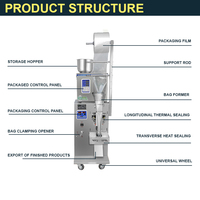 Machine d'Emballage et de Scellage Multi-fonctions pour Granulés, Poudre, Liquide, Sachet de Thé, Café, Sucre, Miel, Sauce Tomate pour Petites Entreprises