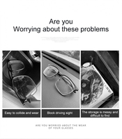 Support de lunettes pour pare-soleil de voiture, fixation rapide pour lunettes, billets et documents, accessoire automobile