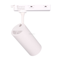Lampu jejak fokus LED 7w-30w, desain Modern dengan bodi aluminium hitam & putih Cob LED lampu toko komersial untuk penggunaan toko