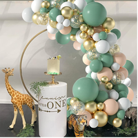 Ensemble de ballons en or vert sauge kit de guirlande de ballons vert haricot pour la décoration de ballons de fête de mariage et d'anniversaire