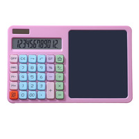 Calculatrice scientifique Bonvada à piles, ABS multicolore, zone d'écriture à 12 chiffres, avec piles cylindriques