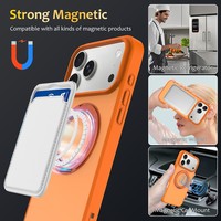 Coque de téléphone magnétique PC effet seconde peau avec protection 360° en gros °   Support rotatif pour iPhone 18 Pro 17 Pro, coque de protection antichoc