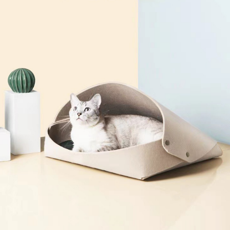 Pet House Felt Cat Cave Cat Bed Cats Tent House for Kitten Puppy House for  Small Dog Indoor