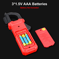 GVDA GD166B Pince ampèremétrique 6000 points de lecture, sélection automatique de la gamme, True RMS, NCV, tension CC/CA, courant de démarrage, testeur de température, voltmètre automatique