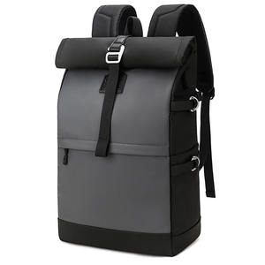 Sac à dos décontracté imperméable personnalisé, antivol, pour voyage, affaires, grande capacité, sac à dos pour ordinateur portable à enroulement pour hommes - Product Image 1