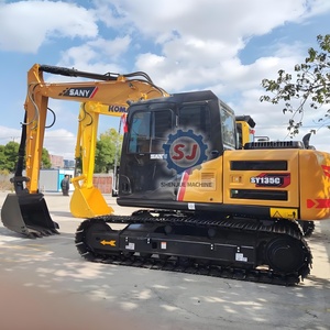 Excavatrice sur chenilles d'occasion SY135CPRO 13,5 tonnes, godet de 0,6 m, importée de Chine, moteur Sany, boîte de vitesses, contrôle PLC, économie de 40% - Product Image 6