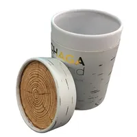 Tube en papier personnalisé de qualité alimentaire, écologique, hermétique, pour l'emballage du thé, du café, des noix, des fruits secs