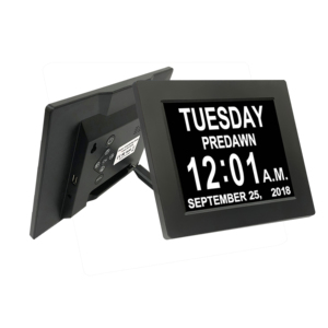 Horloge murale numérique de calendrier <span class=keywords><strong>pour</strong></span> personnes âgées, horloge de table numérique, 8 pouces - Product Image 1