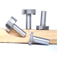 4 pièces, fraises à rainurer en T et à rainurer en T-Track, 1/2 tige, pointes en carbure de haute qualité pour outils de travail du bois, fraises