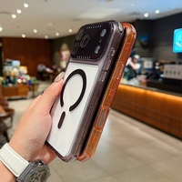 Coque de téléphone portable magnétique transparente colorée de haute qualité 3 en 1 pour iPhone 13 14 15 16 17 Pro Max – Vente en gros