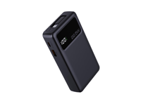 PINUODA – Nouvelle batterie externe portable Li-Polymère 10000 mAh avec écran LCD, câble de charge rétractable et charge rapide 10W