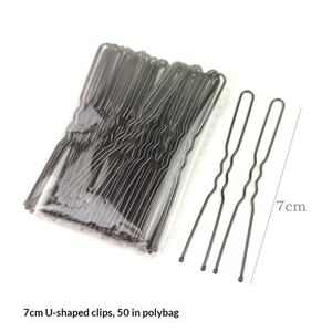 Barrettes à cheveux en métal en forme de U pour mariée, clips noirs en U, épingles à <span class=keywords><strong>chignon</strong></span> de danse, barrettes droites, accessoires pour cheveux pour femmes - Product Image 6