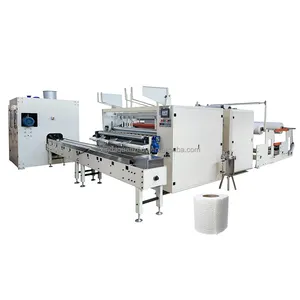 Papel higiênico de rolamento de papel higiênico automático, preço de fábrica, fabricação de papel higiênico, linha de produção