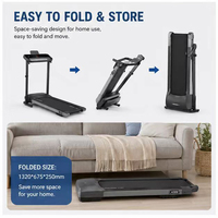 Caminadora Plegable Profesional 2 en 1 de 2HP y 12km/h, con Capacidad de Carga Máxima de 150kg, Absorción de Impactos, para Caminar y Correr en Casa o Gimnasio, OEM