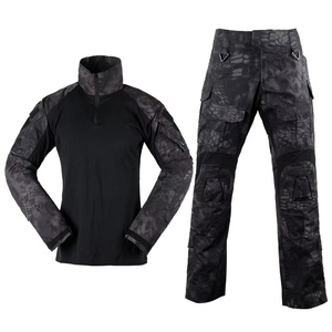 T-shirt de camouflage tactique pour homme de haute qualité en polyester/coton, respirant, anti-UV, ignifuge et antistatique - Product Image 1