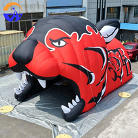 Tente tunnel gonflable géante personnalisée en forme de tigre, en tissu Oxford, avec souffleur, durable, installation facile, alimentation secteur, pour publicité