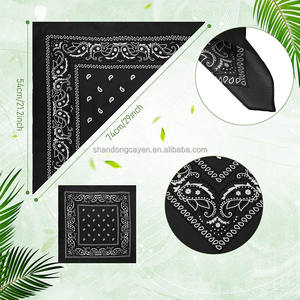 Moda Lenço Quadrado Design Personalizado com Padrão Sólido Dos Desenhos Animados Feito De Algodão Seda Poliéster <span class=keywords><strong>Bandana</strong></span> - Product Image 2