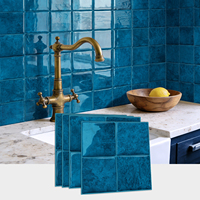 Autocollant mural 3D en époxy 15,25x15,25mm (6x6) pour carrelage, étanche, à peler et coller, pour crédence de cuisine et salle de bain, en PET+PU D-PBS, vente en gros OEM